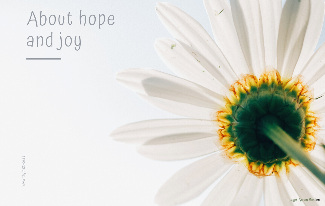 About hope and joy